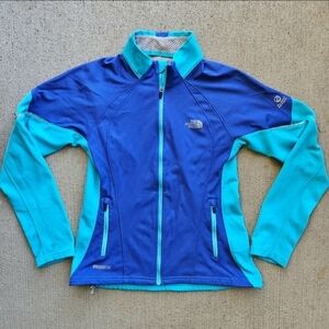 The North Face Jacket Flight Series Windstopper Blue Turquoise Zip Up Women's M